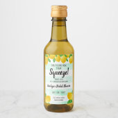 彼女は彼女のメイン絞りレモンブライダルシャワーを見つけた ワインラベル (正面)