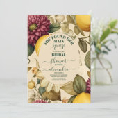 彼女は彼女のメイン絞りレモンブライダルシャワーを見つけた 招待状 (スタンド正面)