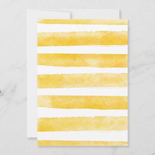 彼女は彼女のメイン絞りレモンブライダルシャワーを見つけた 招待状 (裏面)