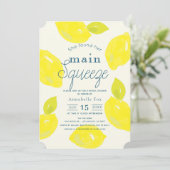 彼女は彼女のメイン絞りレモンブライダルシャワーを見つけた 招待状 (スタンド正面)