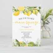 彼女は彼女のメイン絞りレモンブライダルシャワーを見つけた 招待状 (スタンド正面)