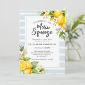 彼女は彼女のメイン絞りレモンブライダルシャワーを見つけた 招待状 (スタンド正面)