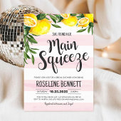 彼女は彼女のメイン絞りレモンブライダルシャワーを見つけた 招待状