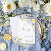 彼女は彼女のメイン絞りレモンブライダルシャワーを見つけた 招待状