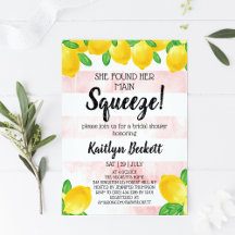 彼女は彼女のメイン絞りレモンブライダルシャワーを見つけた