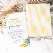 彼女は彼女のメイン絞りレモンブライダルシャワーを見つけた 招待状