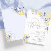 彼女は彼女のメイン絞りレモンブライダルシャワーを見つけた 招待状