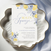 彼女は彼女のメイン絞りレモンブライダルシャワーを見つけた 招待状