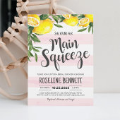 彼女は彼女のメイン絞りレモンブライダルシャワーを見つけた 招待状