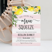 彼女は彼女のメイン絞りレモンブライダルシャワーを見つけた 招待状