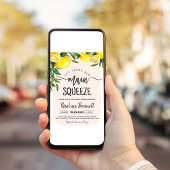 彼女は彼女のメイン絞りレモンブライダルシャワーを見つけた 招待状