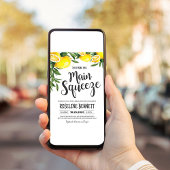 彼女は彼女のメイン絞りレモンブライダルシャワーを見つけた 招待状