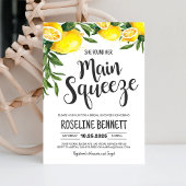 彼女は彼女のメイン絞りレモンブライダルシャワーを見つけた 招待状