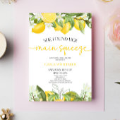 彼女は彼女のメイン絞りレモンブライダルシャワーを見つけた 招待状