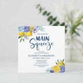 彼女は彼女のメイン絞りレモンブライダルシャワーを見つけた 招待状 (スタンド正面)