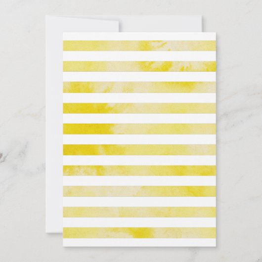 彼女は彼女のメイン絞りレモンブライダルシャワーを見つけた 招待状 (裏面)