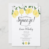 彼女は彼女のメイン絞りレモンブライダルシャワーを見つけた 招待状 (正面)