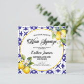 彼女は彼女のメイン絞りレモンブライダルシャワーを見つけた 招待状 (スタンド正面)