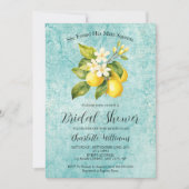 彼女は彼女のメイン絞りレモンブライダルシャワーを見つけた 招待状 (正面)
