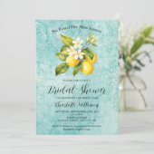 彼女は彼女のメイン絞りレモンブライダルシャワーを見つけた 招待状 (スタンド正面)