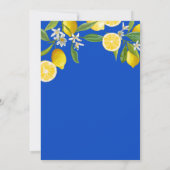 彼女は彼女のメイン絞りレモンブライダルシャワーを見つけた 招待状 (裏面)