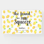 彼女は彼女のメイン絞りレモンブライダルシャワーを見つけた 横断幕 (横)