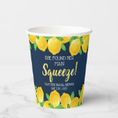彼女は彼女のメイン絞りレモンブライダルシャワーを見つけた 紙コップ (裏面)