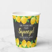 彼女は彼女のメイン絞りレモンブライダルシャワーを見つけた 紙コップ (裏面)
