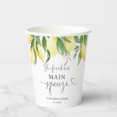 彼女は彼女のメイン絞りレモンブライダルシャワーを見つけた 紙コップ (正面)