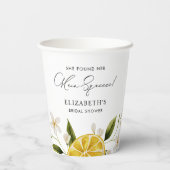 彼女は彼女のメイン絞りレモンブライダルシャワーを見つけた 紙コップ (裏面)