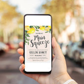 彼女は彼女のメイン絞りレモンブライダルシャワーInvを見つけた 招待状