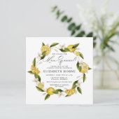 彼女は彼女のメイン絞りレモンブライダルパーティを見つけた 招待状 (スタンド正面)