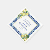 彼女は彼女のメイン絞りレモンブライダル昼食会を見つけた スタンダードカクテルナプキン (角)