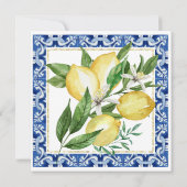 彼女は彼女のメイン絞りレモンブランチの泡を見つけた 招待状 (裏面)