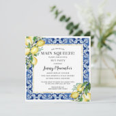 彼女は彼女のメイン絞りレモンヘンパーティー招待状を見つけた 招待状 (スタンド正面)