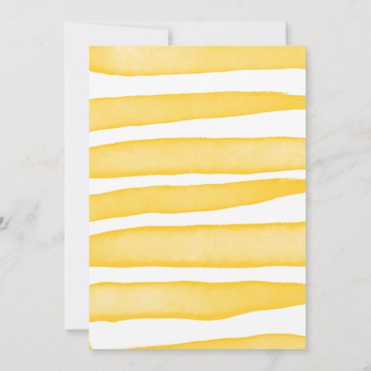 彼女は彼女のメイン絞りレモンBOHO SUMMERを見つけた 招待状 (裏面)