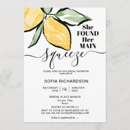 彼女は彼女のメイン絞りレモンBOHO SUMMERを見つけた 招待状