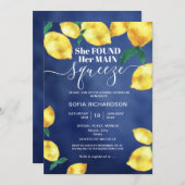 彼女は彼女のメイン絞りレモンBOHO SUMMER Inviteを見つけた 招待状 (正面/裏面)