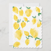 彼女は彼女のメイン絞りレモンBOHO SUMMER Inviteを見つけた 招待状 (裏面)