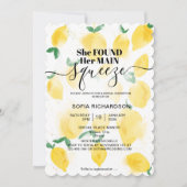 彼女は彼女のメイン絞りレモンBOHO SUMMER Inviteを見つけた 招待状 (正面)