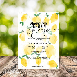 彼女は彼女のメイン絞りレモンBOHO SUMMER Inviteを見つけた 招待状
