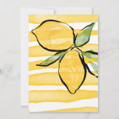 彼女は彼女のメイン絞りレモンBOHO SUMMER Inviteを見つけた 招待状 (裏面)