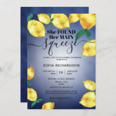 彼女は彼女のメイン絞りレモンBOHO SUMMER Inviteを見つけた 招待状 (正面/裏面)
