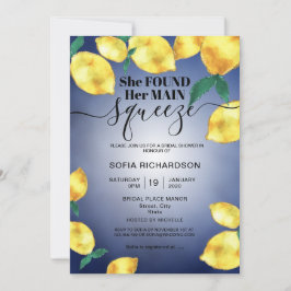 彼女は彼女のメイン絞りレモンBOHO SUMMER Inviteを見つけた 招待状