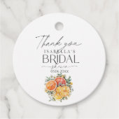 彼女は彼女のメイン絞り柑橘系のブライダルシャワーを見つけた フェイバータグ (正面)