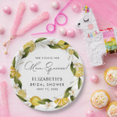 彼女は彼女のメイン絞り柑橘系のブライダルシャワーを見つけた ペーパープレート (パーティー)