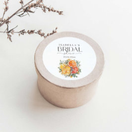 彼女は彼女のメイン絞り柑橘系のブライダルシャワーを見つけた ラウンドシール