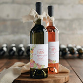 彼女は彼女のメイン絞り柑橘系のブライダルシャワーを見つけた ワインラベル