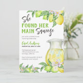 彼女は彼女のメイン絞り柑橘系のブライダルシャワーを見つけた 招待状 (スタンド正面)