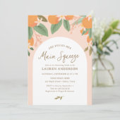 彼女は彼女のメイン絞り柑橘系のブライダルシャワーを見つけた 招待状 (スタンド正面)